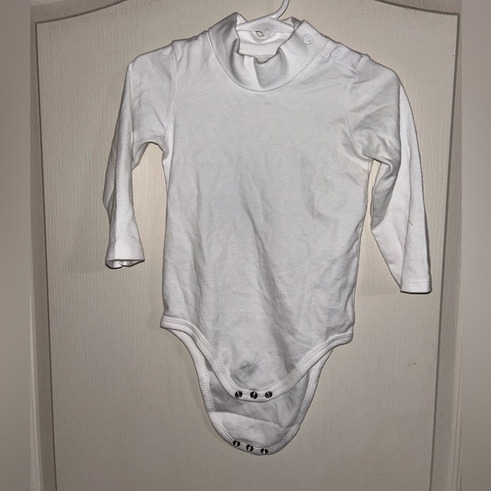 White Turtleneck Onsie